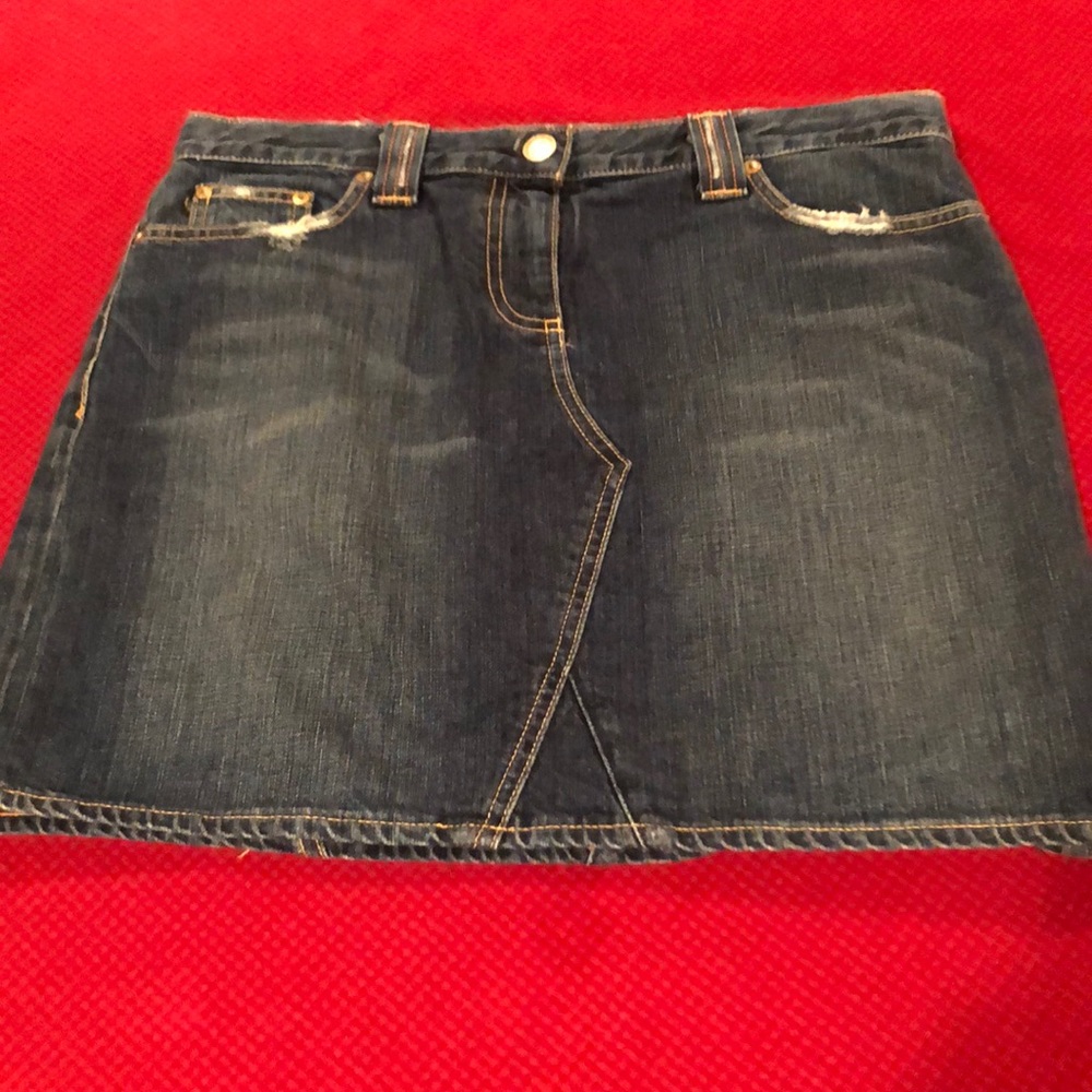 J Crew Jean Mini  Skirt Size 31